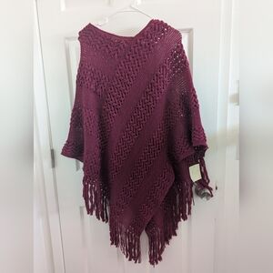 Burgundy shawl